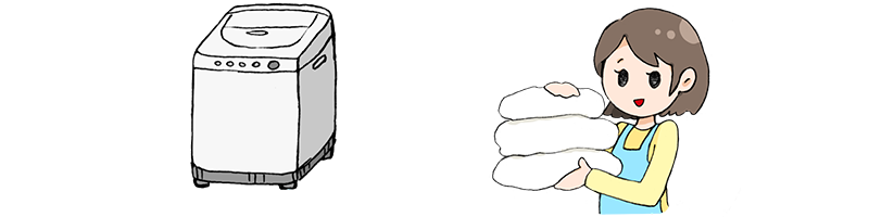 ご使用前に一度洗って下さい