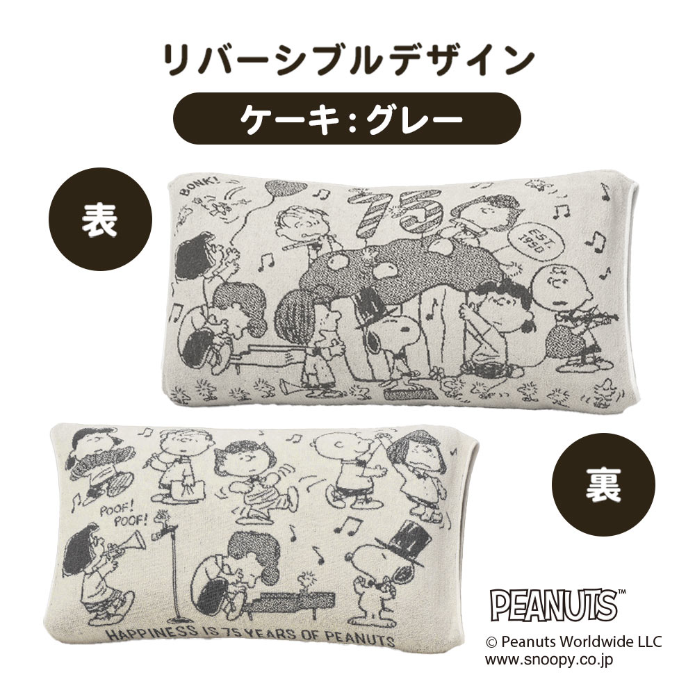 西川のびのびピローケース34×64cm綿98%SNOOPYスヌーピーピーナッツPEANUTSブラウングリーンベージュブルーピローケースパイルタオルPN3662PN3660【2023AW】