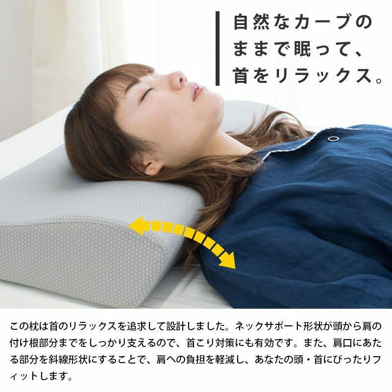 首と肩の負担を軽減する低反発枕セット 枕 | challengesnews.com
