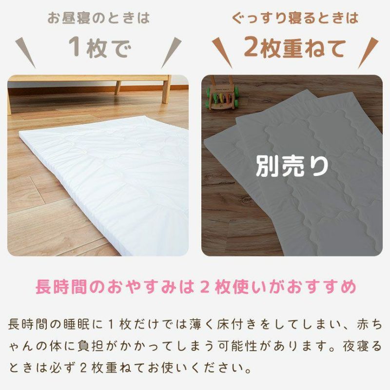 ベビー布団 敷布団 レギュラーサイズ 70×120cm 厚み2cm 防ダニ 高密度