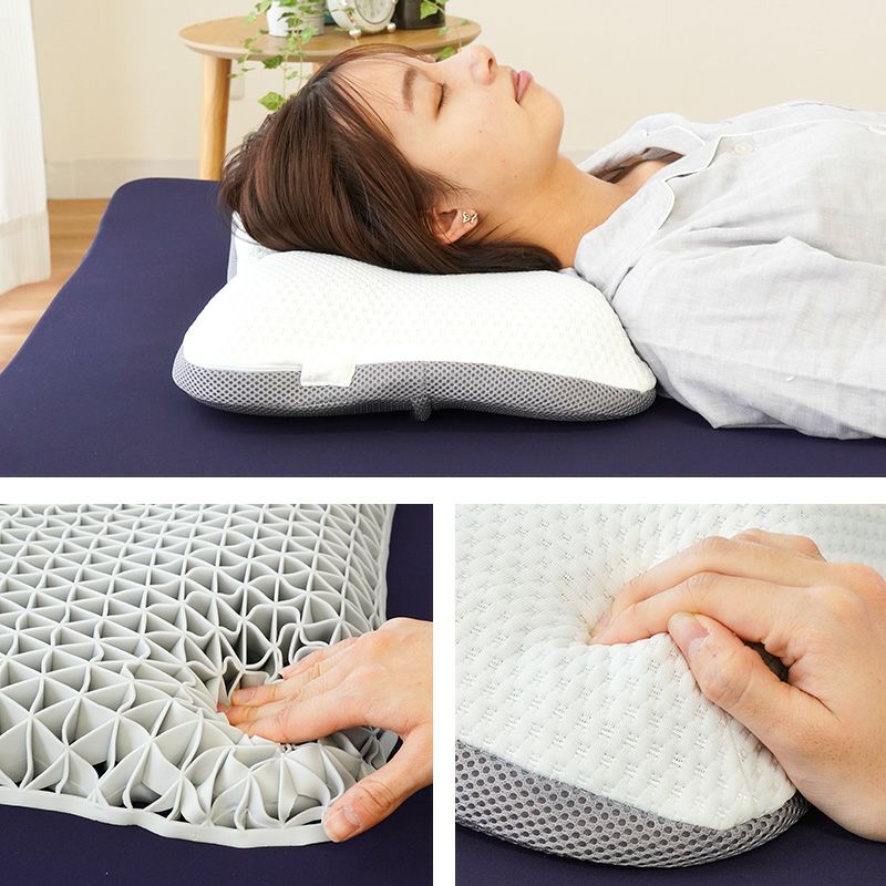 無重力まくら GRAVITY TECH タイプ2 高さ調節シート付 55×36cm 無重力まくら GRAVITY TECH タイプ2 高さ調節シート付 55×36cm