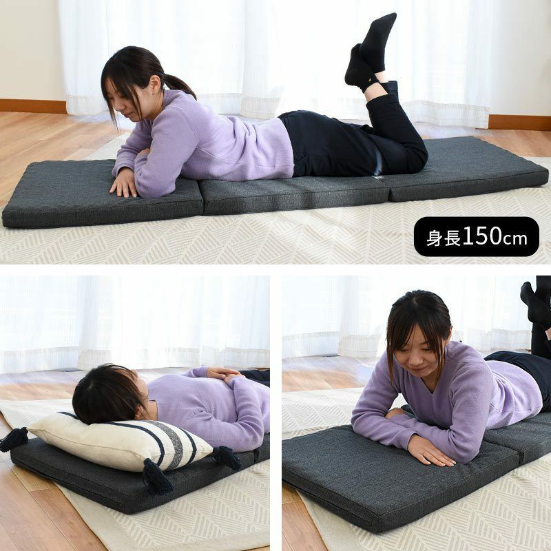 ごろ寝マット 【コンパクトで便利な三つ折りタイプ！】日本製 ごろ寝 三つ折り 撥 Amazon｜ごろ寝マット 【コンパクトで便利な三つ折りタイプ