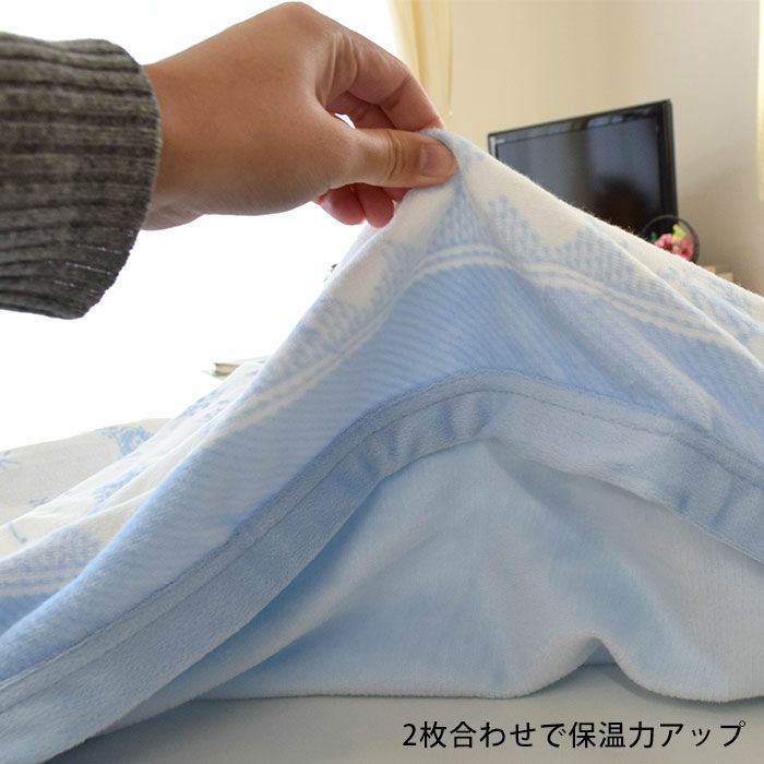 綿毛布 シングル 140×200cm 2枚合わせ 綿100％ 洗える 某ブランド 昭和西川【完売】 | ねごこち本舗 本店