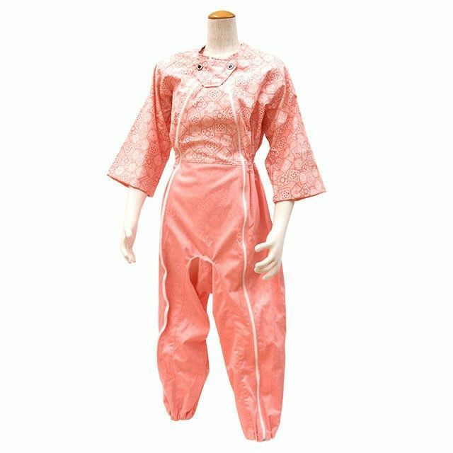 2枚セット) 介護用 つなぎ服パジャマ オールシーズン用 タッチ