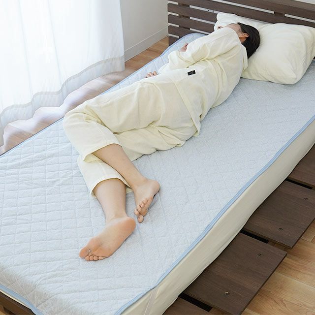 西川 コットンクール 敷きパッド ダブル 140×205cm | ねごこち