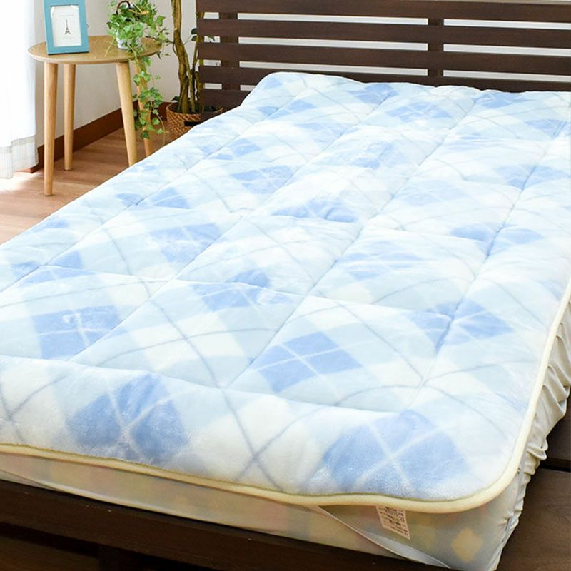 西川 プレリール アクリル 毛布敷きパッド 吸湿発熱 クイーン 160