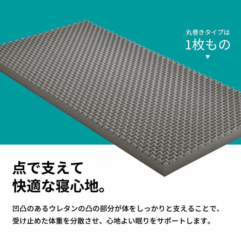 西川 SUYARA 丸巻きマットレス セミダブル 120×200cm 厚み9cm【大型便