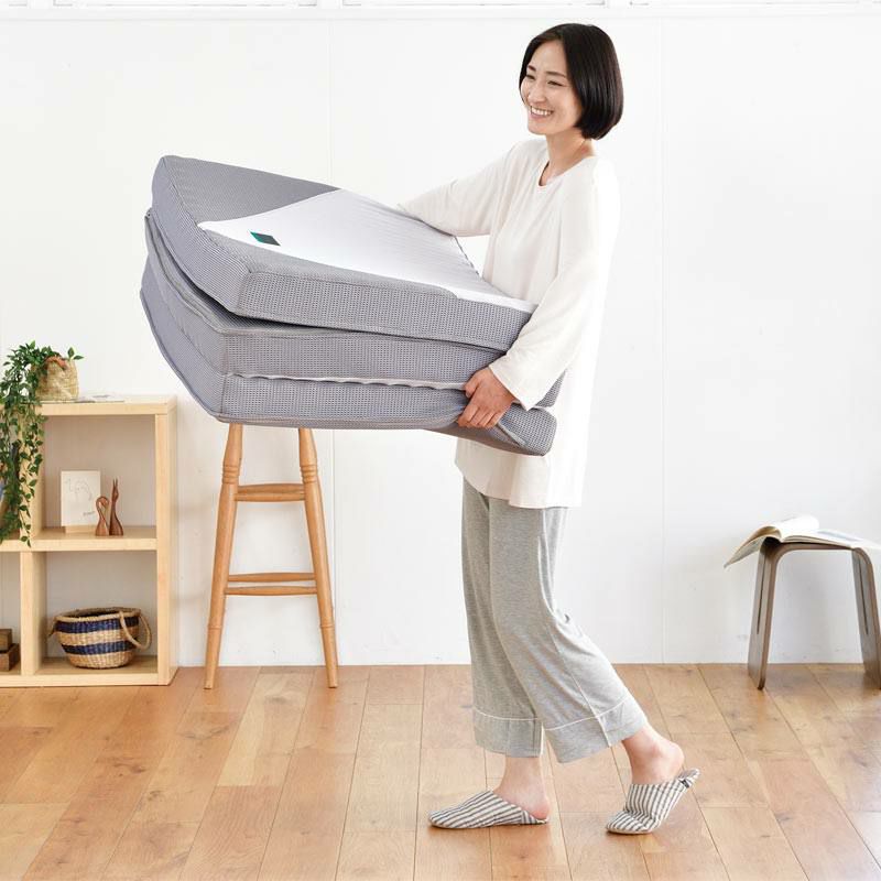 西川 SUYARA 三つ折りマットレス ダブル 140×200cm 厚み9cm | ねごこち