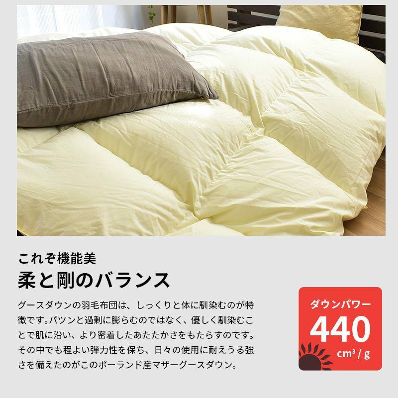 Alba 4240 マザーグースダウン95% 羽毛布団 セミダブル超ロング | ねごこち本舗 本店