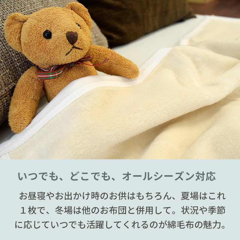 西川 - ぺこちゃん　　2枚西川　シルク　絹膝布団　ベビー布団　ブランケット imgrc0096756135.jpg