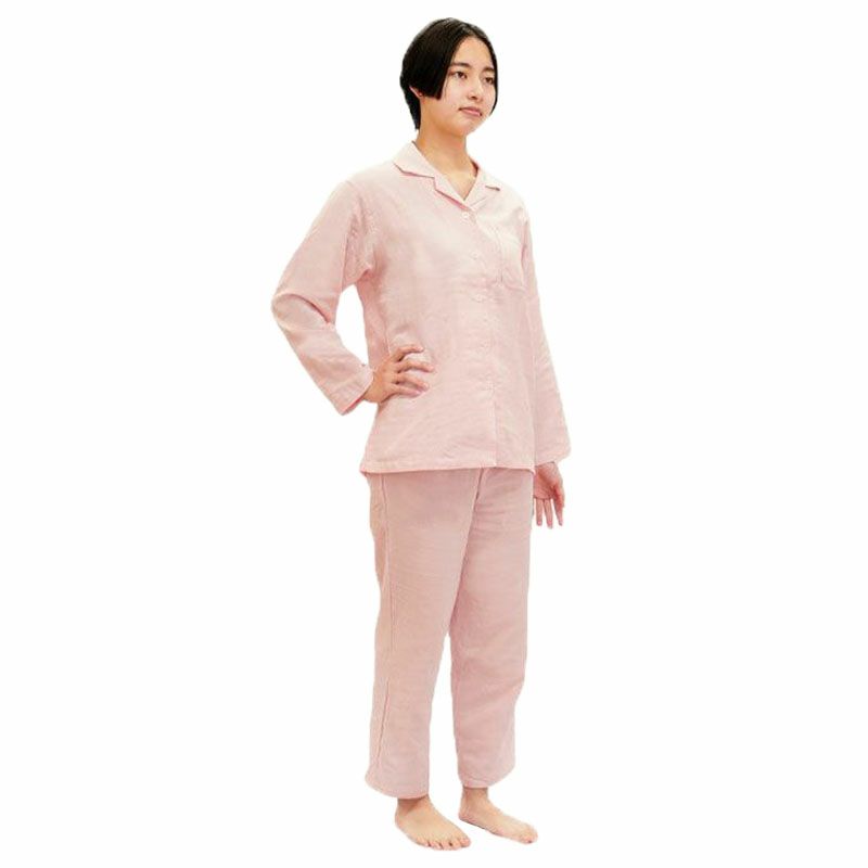 ととのゑ 和晒 2重ガーゼ パジャマ レディース M/L | ねごこち