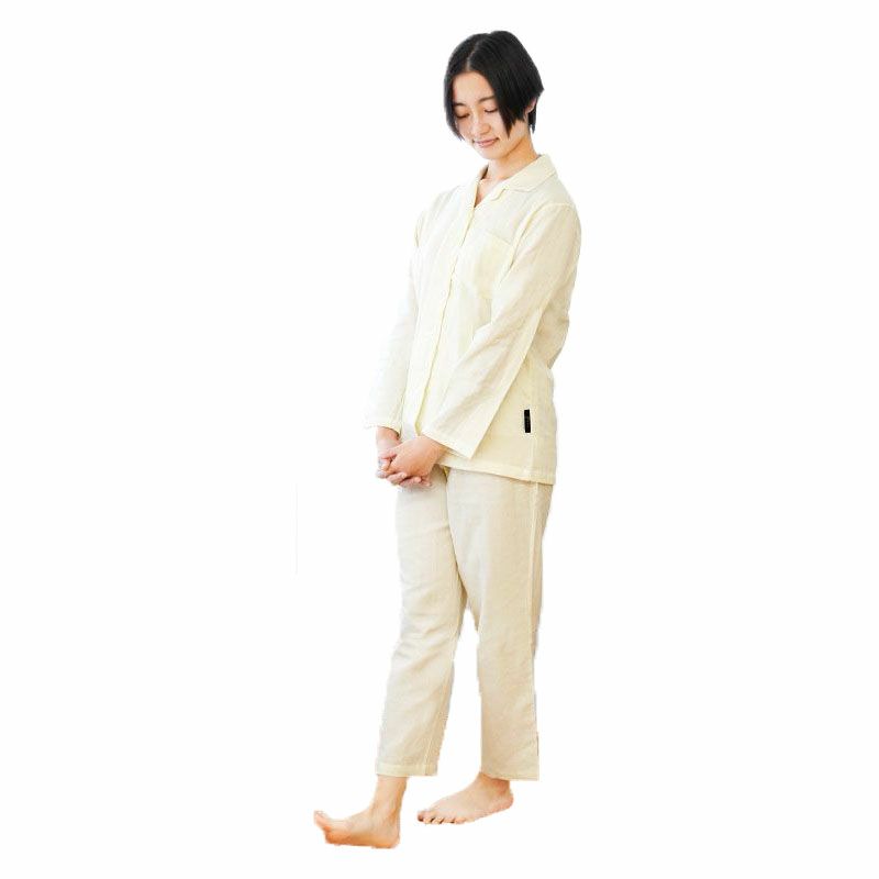 ととのゑ 和晒 2重ガーゼ パジャマ レディース M/L | ねごこち本舗【公式】