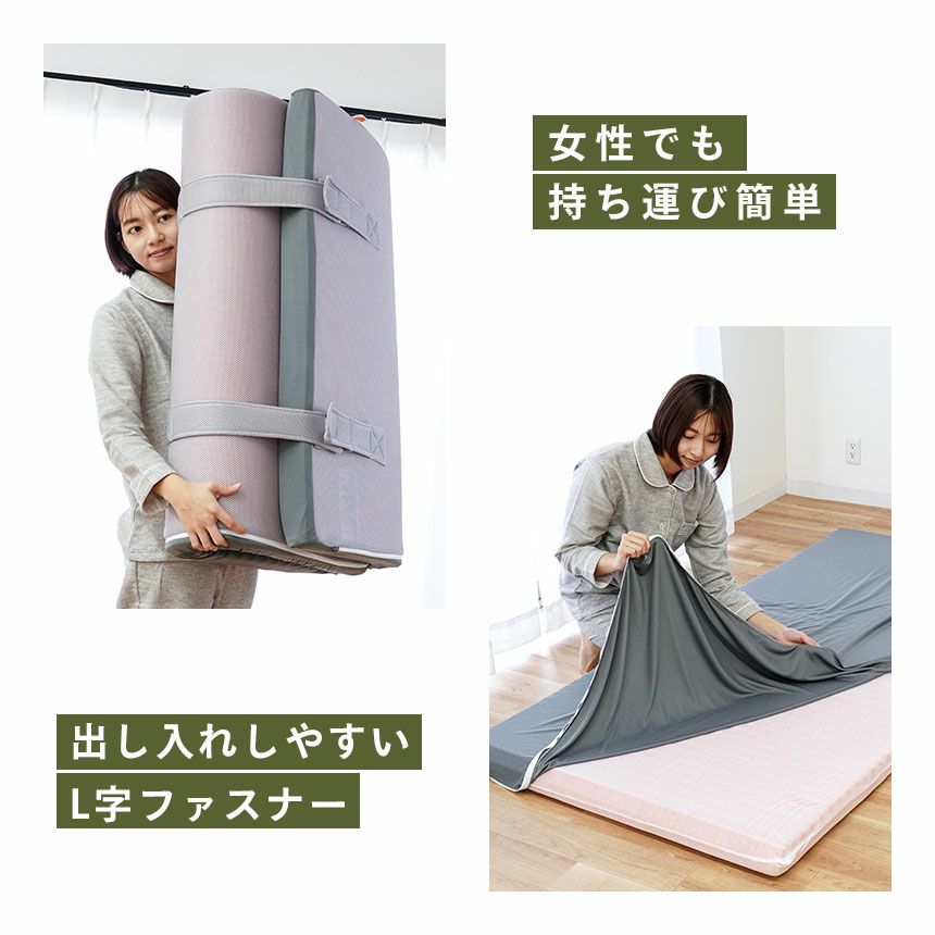 西川 マットレス 高反発 WAVE 丸巻きタイプ セミダブル 120×195cm | ね