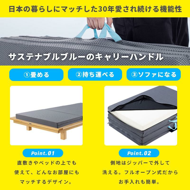 3月限定5％off中】マニフレックス サステナブルウイング 三つ折り 