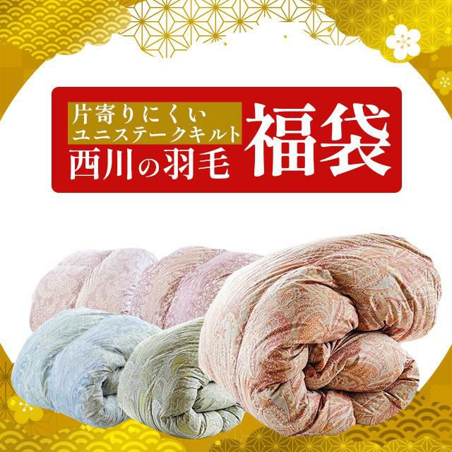 【柄おまかせ】西川 福袋 ダウン85% 羽毛布団 シングルロング 150×210cm | ねごこち本舗 本店