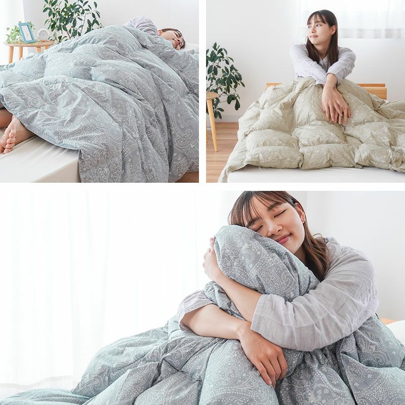 西川 増量タイプ ダックダウン90％ ダウンケット シングルロング