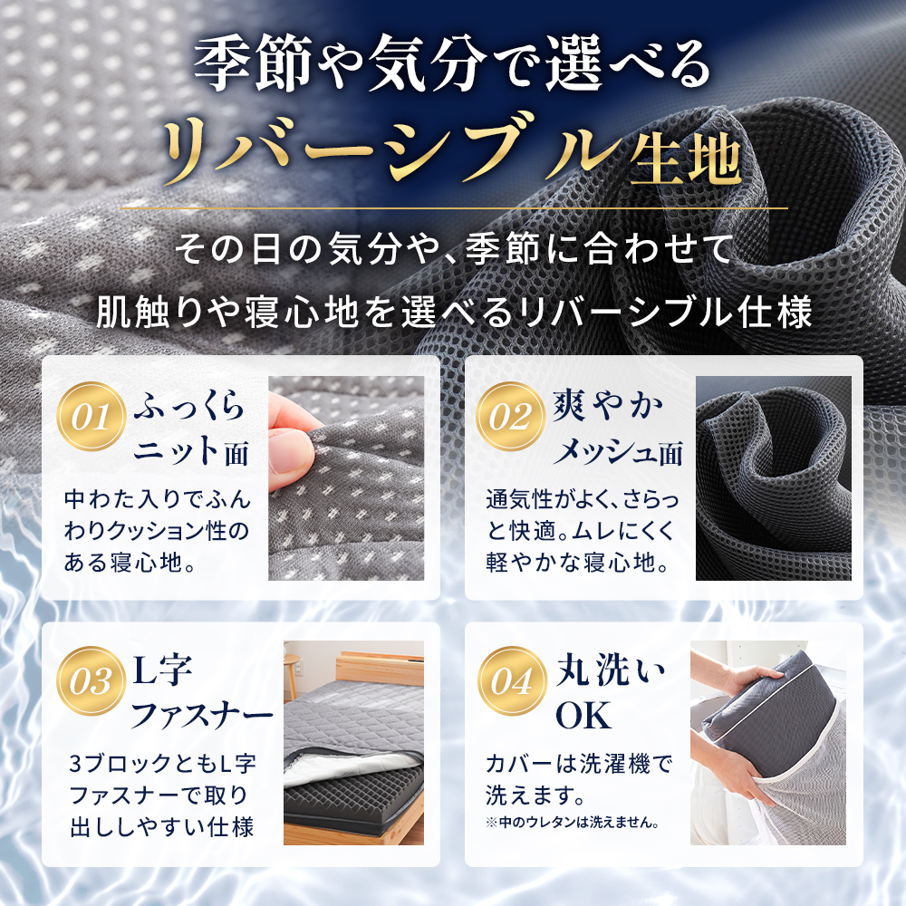 ハードマットレスシングル三つ折り高反発日本製自社製造【当社限定】国産3つ折り敷布団硬めプロファイルニットメッシュ通気性車中泊敷き布団腰痛ウレタン洗える8cm寝返りグレー【同梱不可】