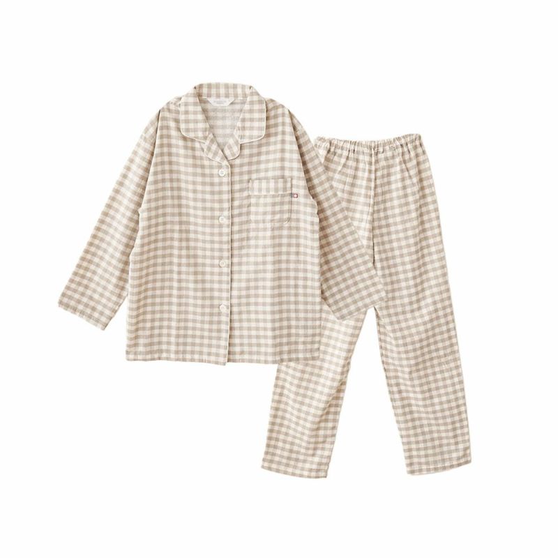 【値引】新品【国産】オーガニックコットン　パジャマ上下　今治タオル送料無料 今治産】敏感肌にも優しくなじむオーガニックコットン今治タオルガーゼ