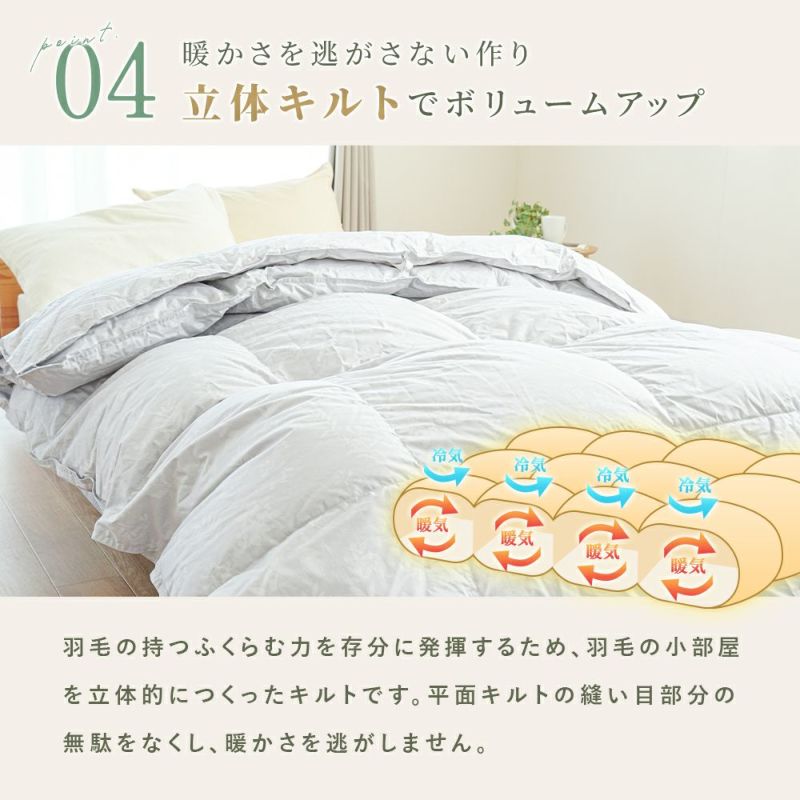 京都金桝 2枚合わせ羽毛布団